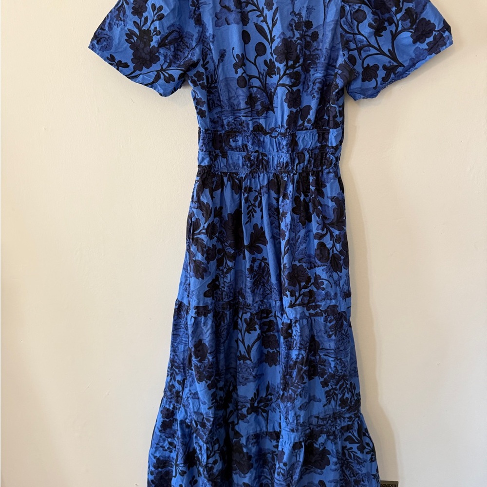 Anthropologie Somerset Blue and Black Maxi Dress - Picture 9 of 9